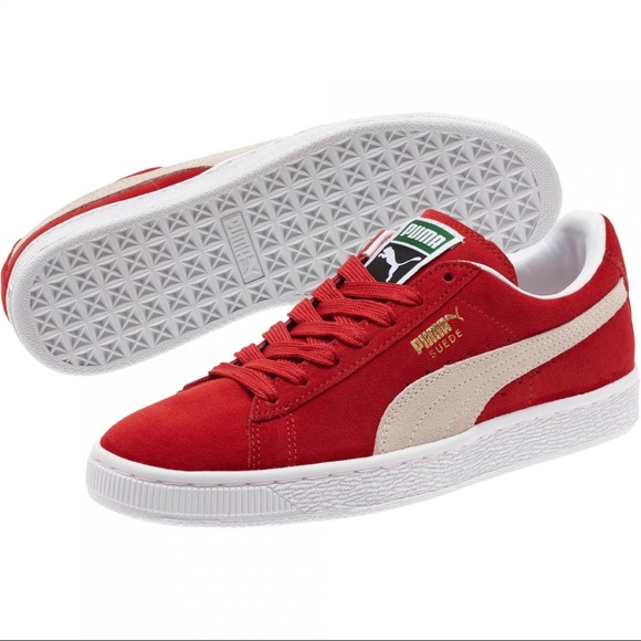 Red Puma Suede Classics Size 6.5 - Picture 3 of 3